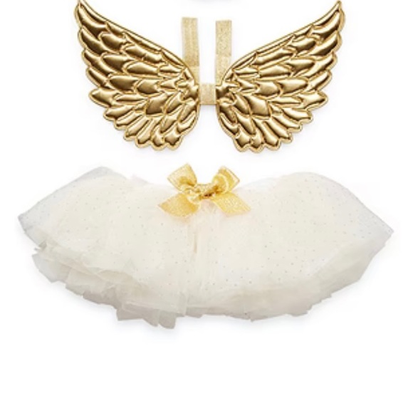 ELLY & EMMY Costumes Baby Girl Angel Costume Tutu Wings Set 2pc 2